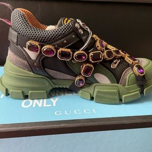 NEW GUCCI SEGA Technical  Calfskin  Sneaker